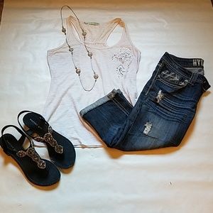 Maurices white tank top
